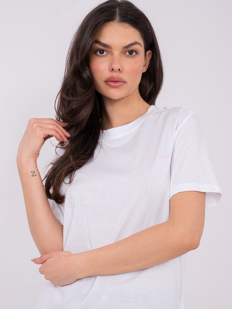 Biały damski t-shirt z napisem SUBLEVEL