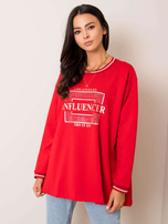Rote Sweatjacke Dorianna.