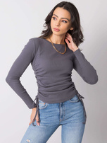 Ciemnoszara bluzka Macaria RUE PARIS