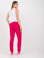 Biało-różowy dwuczęściowy komplet letni z bawełny - Hurtownia Internetowa