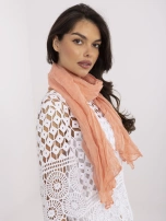 Jasnopomarańczowa chusta z wiskozy