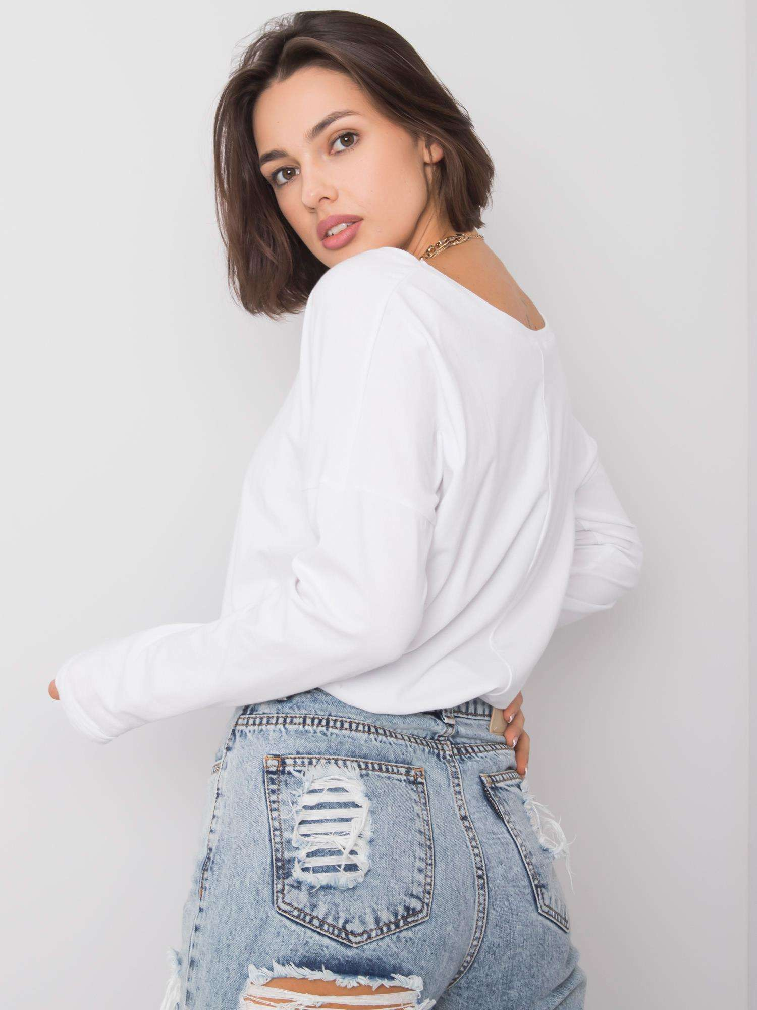 Weiße Bluse Modena.