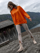 Pomarańczowa dresowa bluza basic Twist