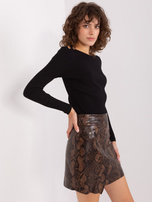 Hurt Czarna bluzka basic w prążek BASIC FEEL GOOD