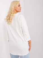 Hurtownia Ecru bluzka plus size z troczkami