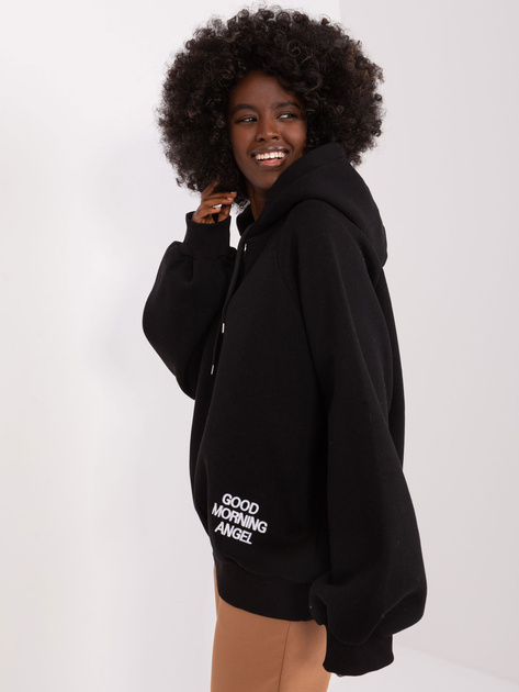 Hurt Czarna dresowa bluza oversize z kapturem Diego