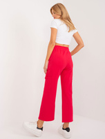 Hurt Czerwone dresowe spodnie basic z bawełny 