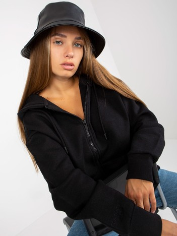 Hurt Czarna dresowa bluza rozpinana z kieszeniami SUBLEVEL