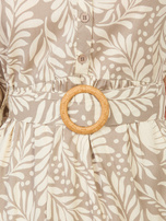 Fango rozkloszowana sukienka z printem SUBLEVEL 