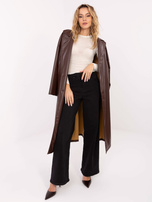 Ecru dopasowana bluzka z długim rękawem