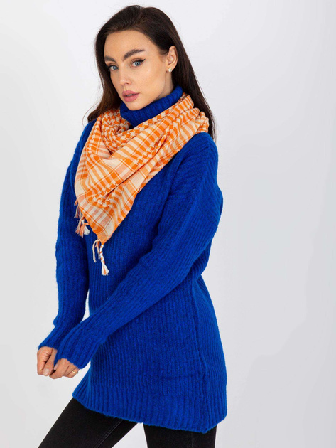 Hurt Pomarańczowo-beżowa chusta arafatka z frędzlami