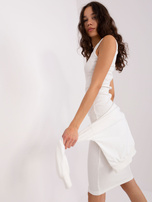 Hurt Ecru damski komplet basic z krótką bluzką 