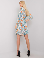 Jasnobeżowa wzorzysta sukienka Dover RUE PARIS