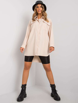 Beżowa długa koszula Edvina