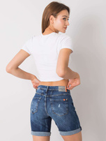 Blue denim shorts for women Virginie SUBLEVEL