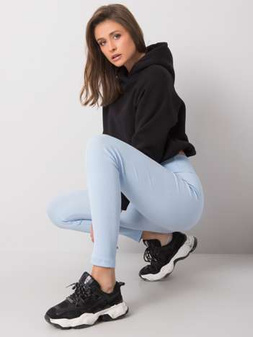 Light Blue Ribbed Sanja Leggings XL