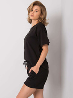 Czarny komplet z bawełny Sakari