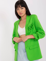 Hurt Jasnozielona marynarka z marszczonym rękawem