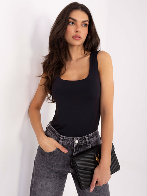 Czarny gładki top basic SUBLEVEL