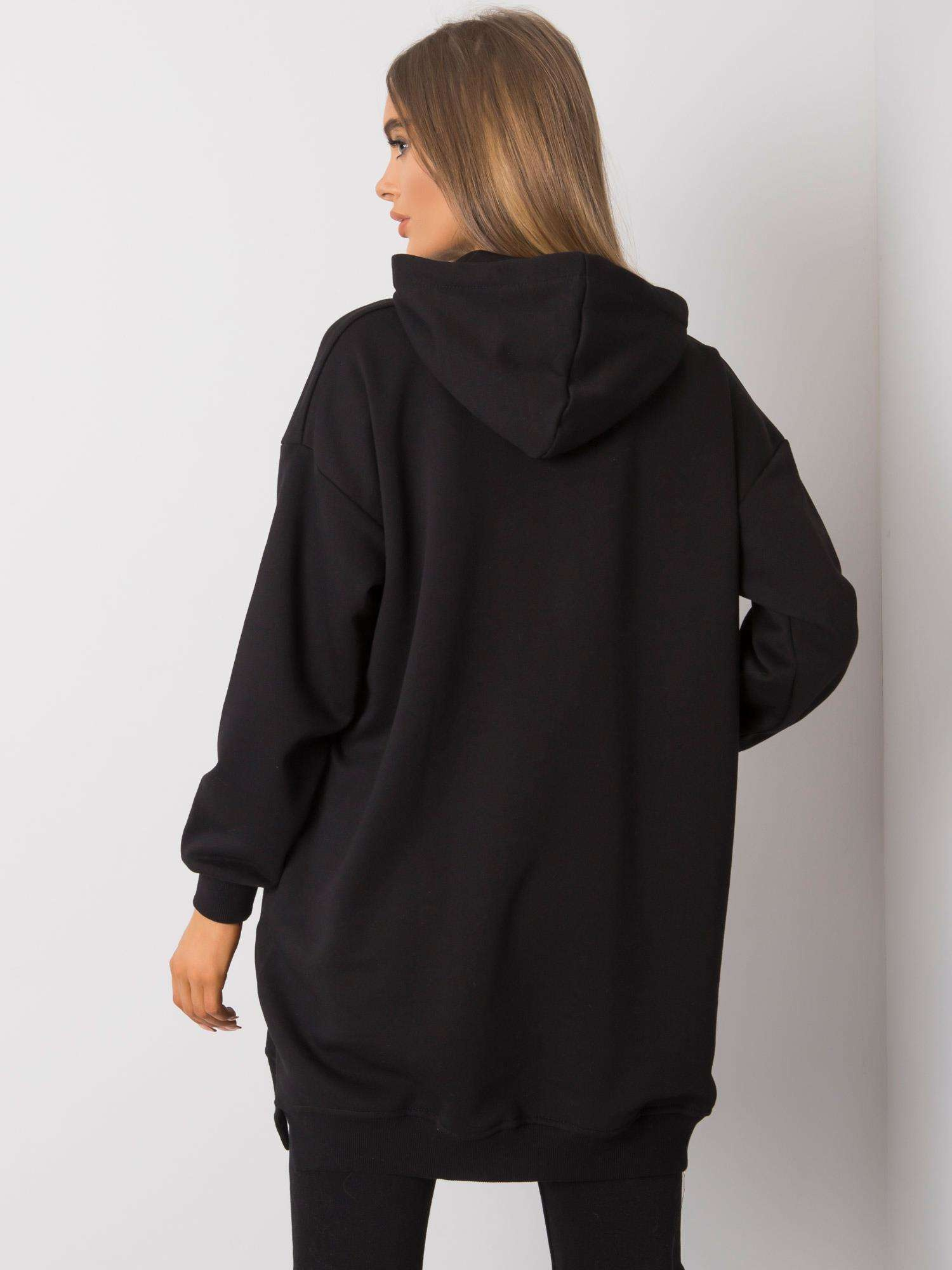 Czarna bluza z kieszeniami Indira