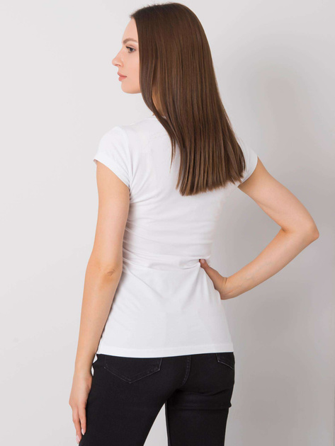 Biały t-shirt z aplikacją Haley