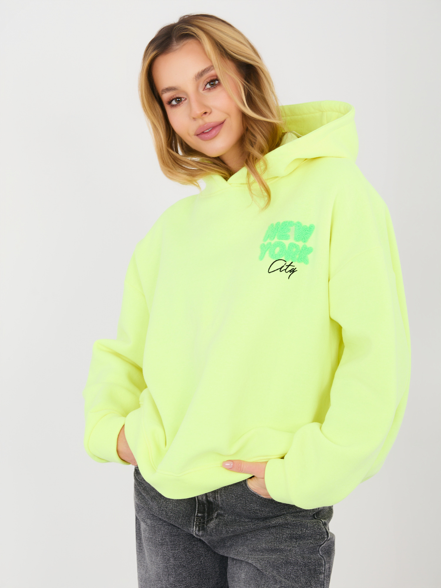 Bluza fluo żółty