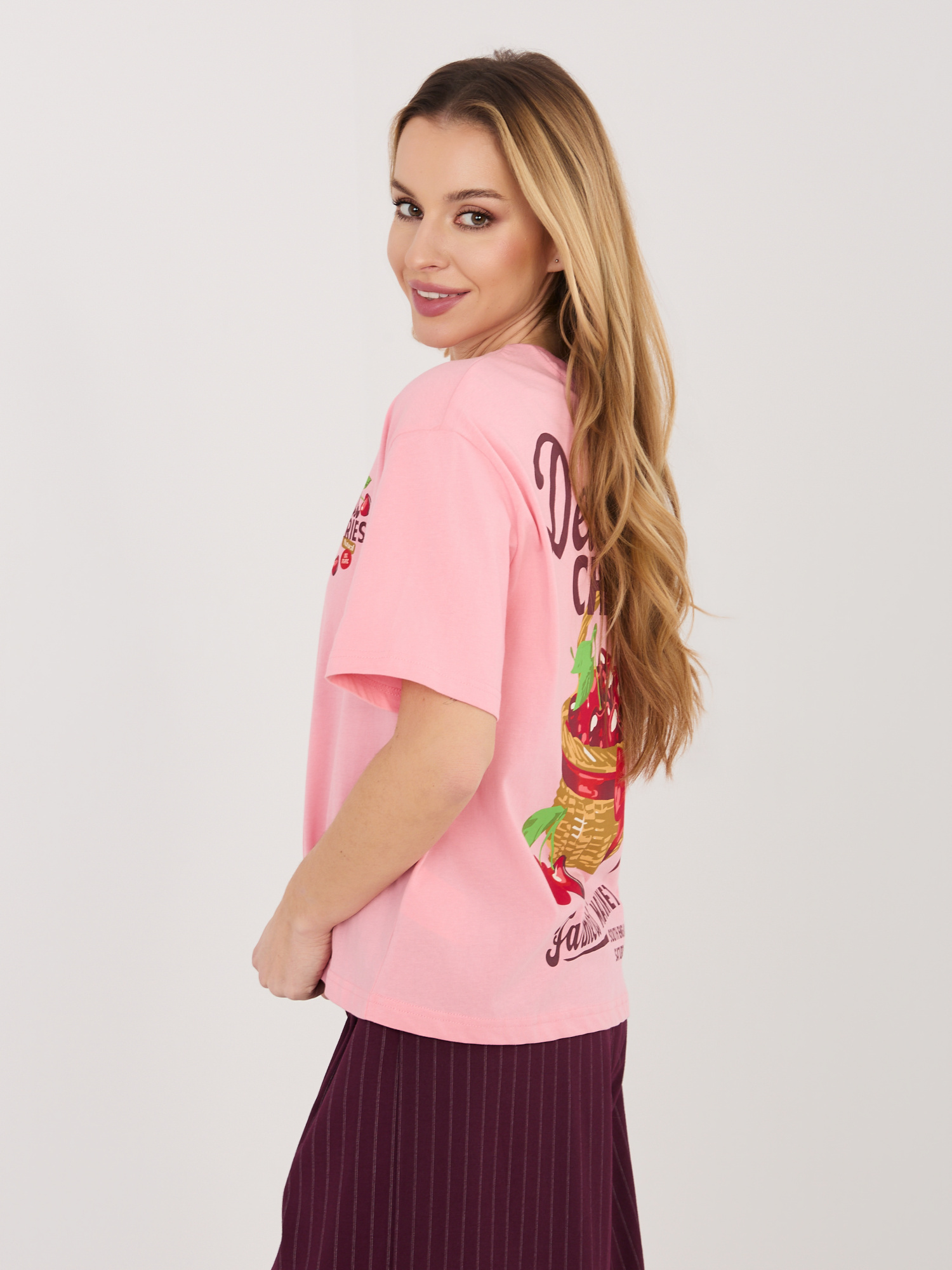 T-shirt różowy