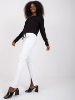 Czarna bluzka basic z bawełny Carla