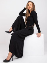 Czarne spodnie damskie palazzo Surie OCH BELLA