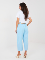 Jasnoniebieskie jeansowe spodnie typu culotte RUE PARIS 