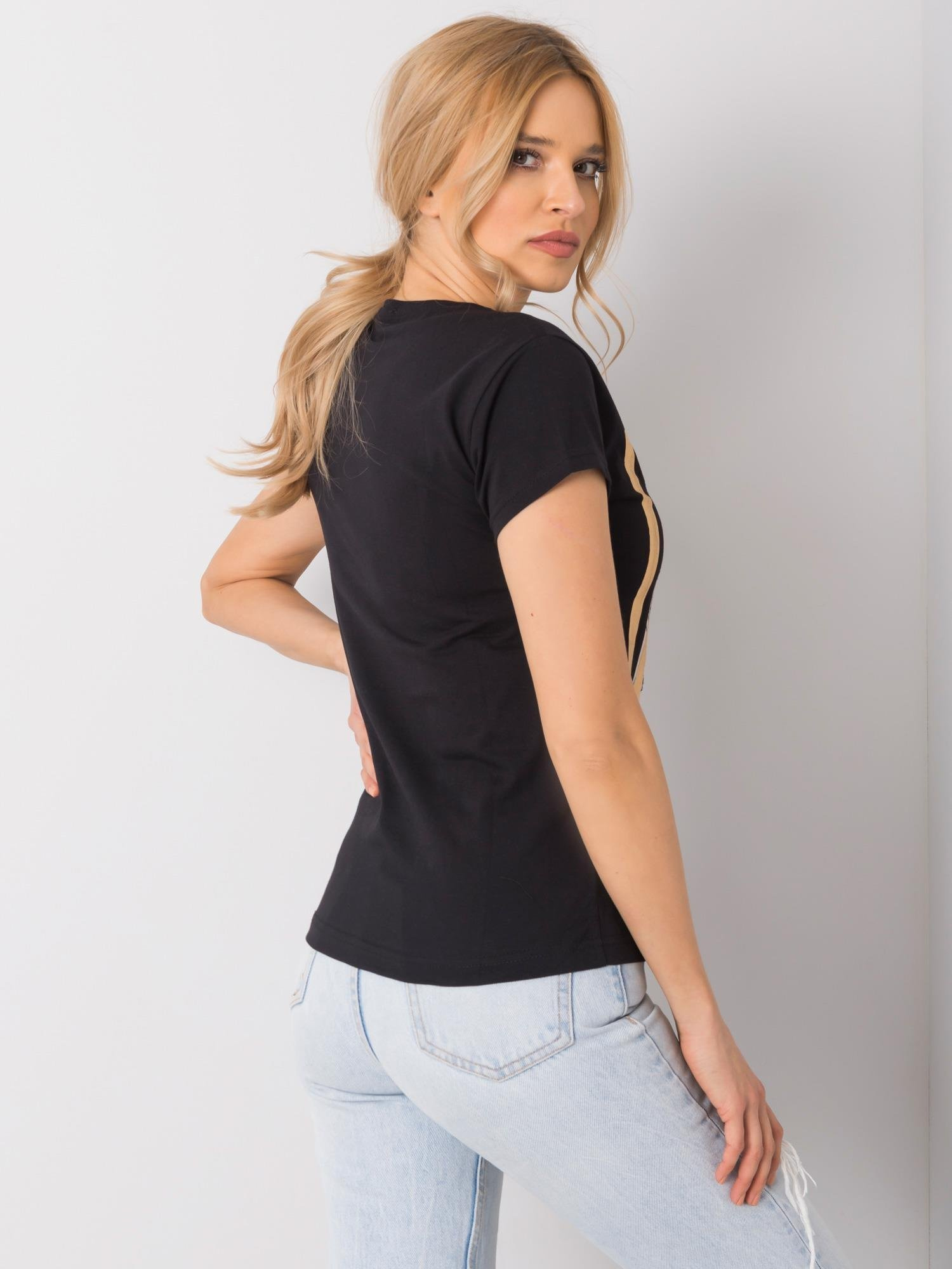Schwarzes T-Shirt Valentina.