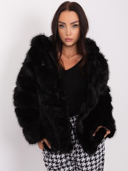 Black Fur Transitional Jacket L/XL