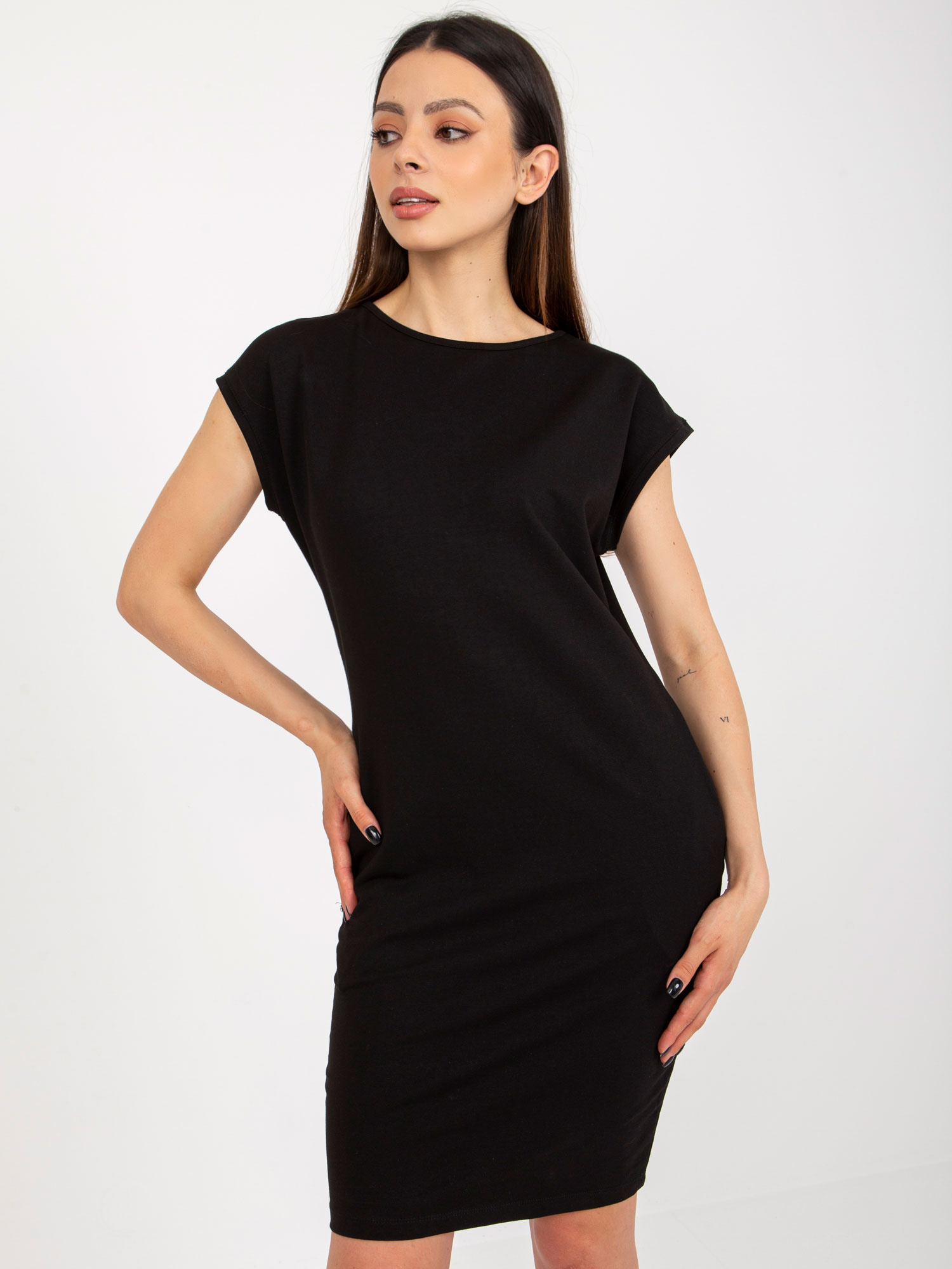 Hurt Black dress sweatshirt with pockets OCH BELLA.