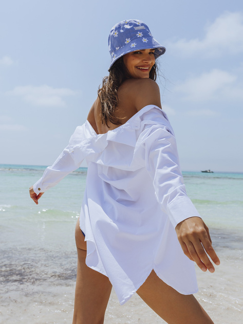 Biała koszula z bawełny Terra