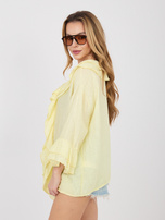 Jasnożółta damska koszula boho na lato