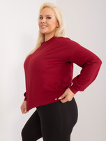 Bordowa bluza plus size Florentia