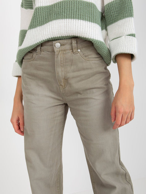 Hurt Khaki spodnie jeansowe z szeroką nogawką FRESH MADE