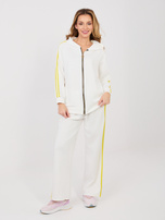 Ecru dwuczęściowy komplet z bluzą oversize RUE PARIS