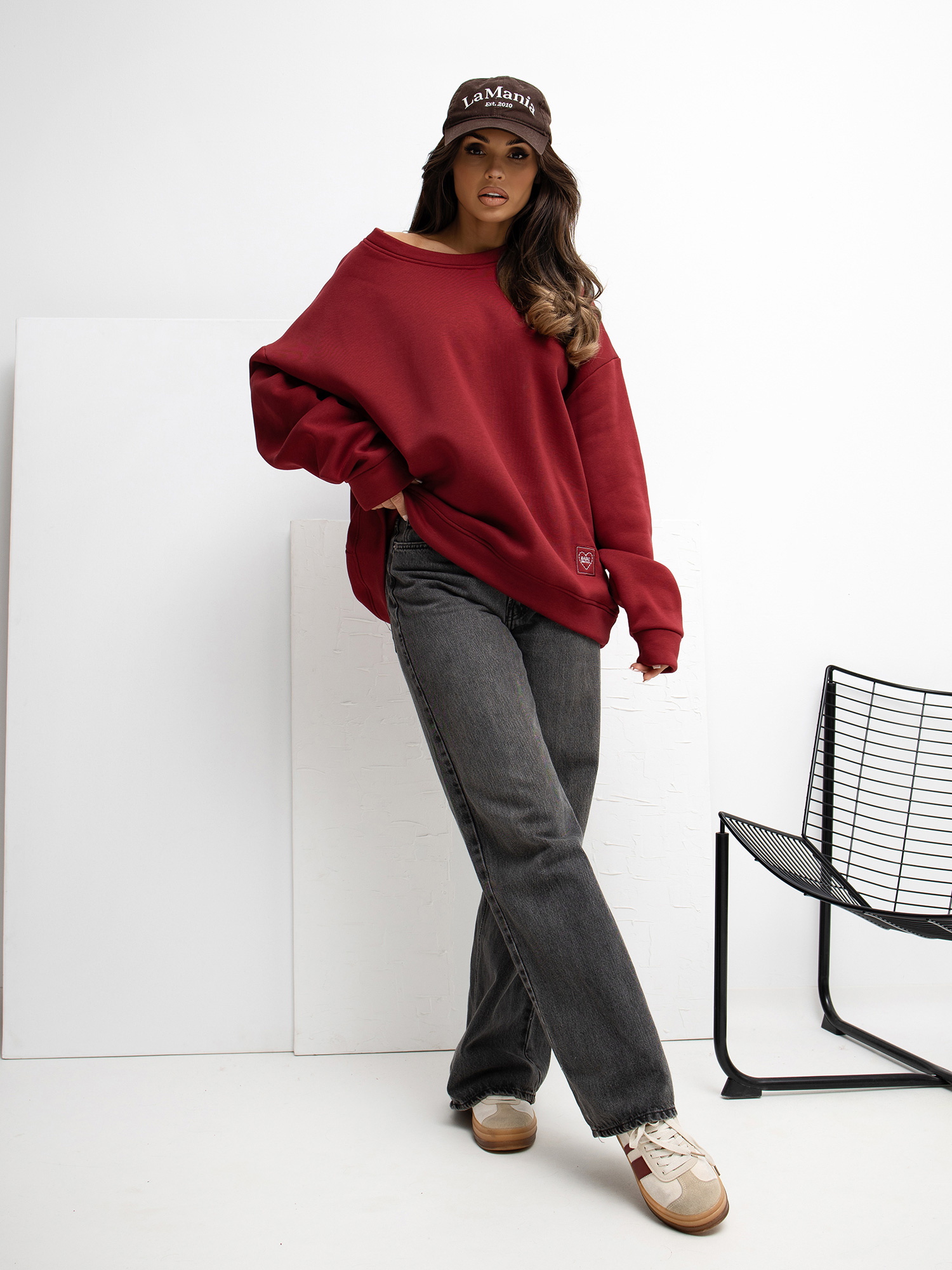 Bluza bordowy