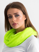 Fluo żółta chusta z dżetami
