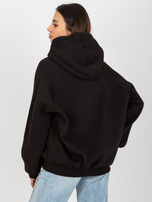 Hurt Czarna ocieplana bluza z kapturem i napisem Debby