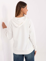 Ecru damska bluza z kapturem