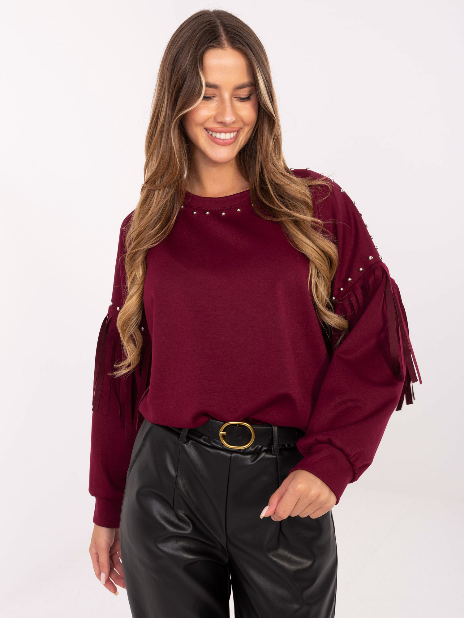 Bluza bordowy