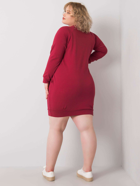 Bordowa sukienka plus size Ariadne
