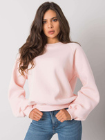 Jasnoróżowa bluza bez kaptura Tashi RUE PARIS