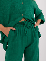 Hurt Zielony dwuczęściowy komplet letni z rękawem 3/4