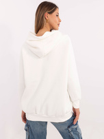 Hurtownia Ecru dresowa bluza kangurka z kapturem