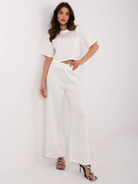 Hurtownia Ecru przyjemny w dotyku komplet damski