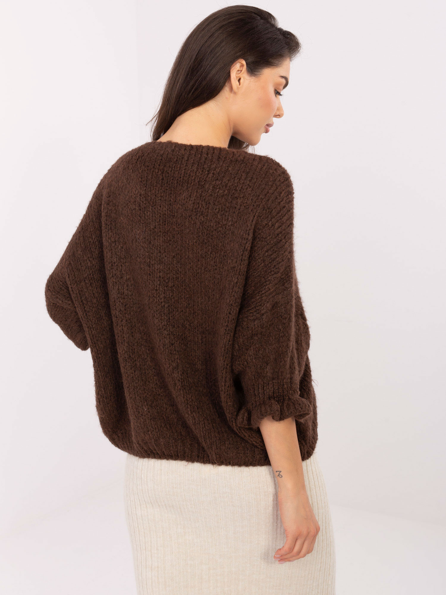 Sweter brązowy