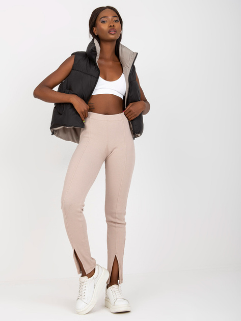 Hurt Czarna dwustronna kamizelka puchowa z pikowaniem